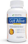 Click to see full view Holistic Health Labs Gut Alive - All Natural Support to Fight IBS, Heartburn, Acid Indigestion, Acid Reflux, Bloating & Gas. Unique Formulation (60 Count