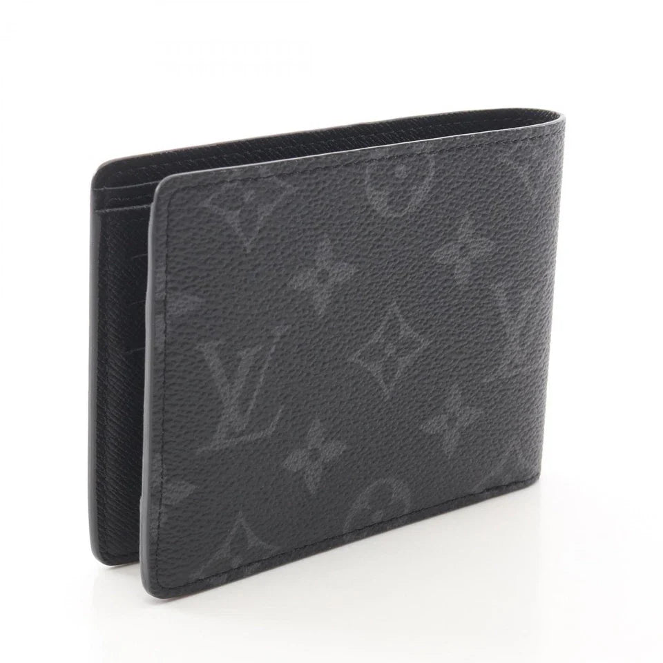 LOUIS VUITTON Portefeuille Multiple wallet M61695 Monogram eclipse Black LV