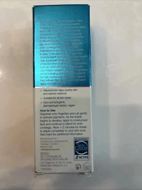 Colorescience Sunforgettable Total Protection Face Shield Flex SPF 50 Medium new